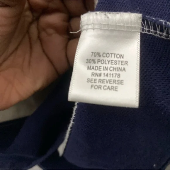 Atelier by Kirious size S striped oversized cropped preppy casual rugby polo top - Picture 8 of 8